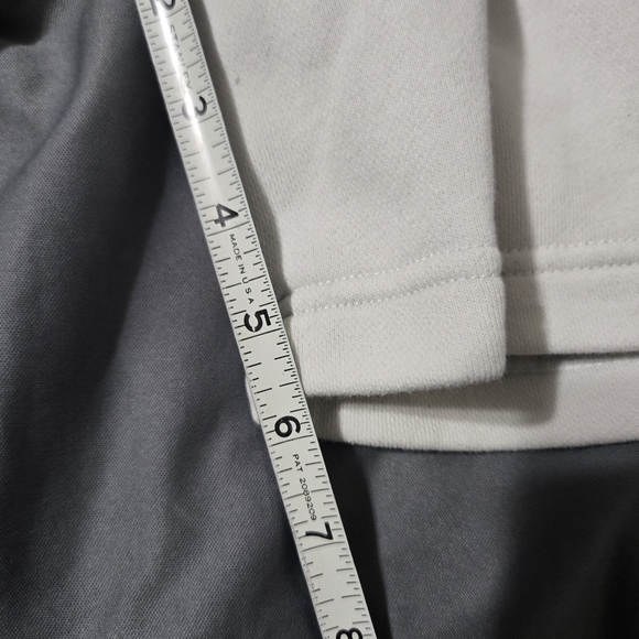 Hollister Shorts Mens Small White Fleece Sweat Drawstring Logo Athletic - Picture 9 of 9